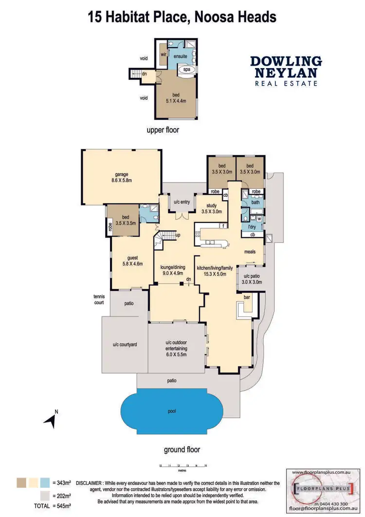 Floorplan of Homely house listing, 15 Habitat Place, Noosa Heads QLD 4567