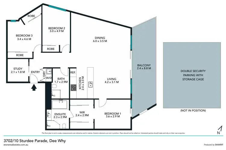 Floorplan of Homely apartment listing, 3702/10 Sturdee Parade, Dee Why NSW 2099
