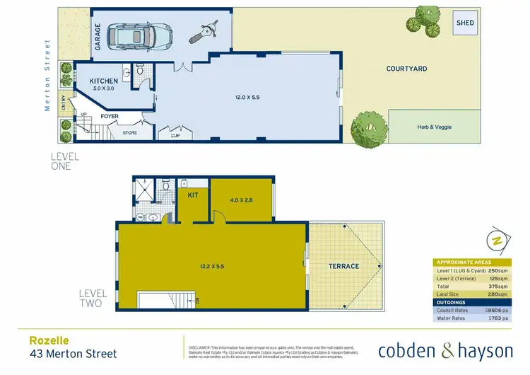 Floorplan of Homely house listing, 43 Merton Street, Rozelle NSW 2039