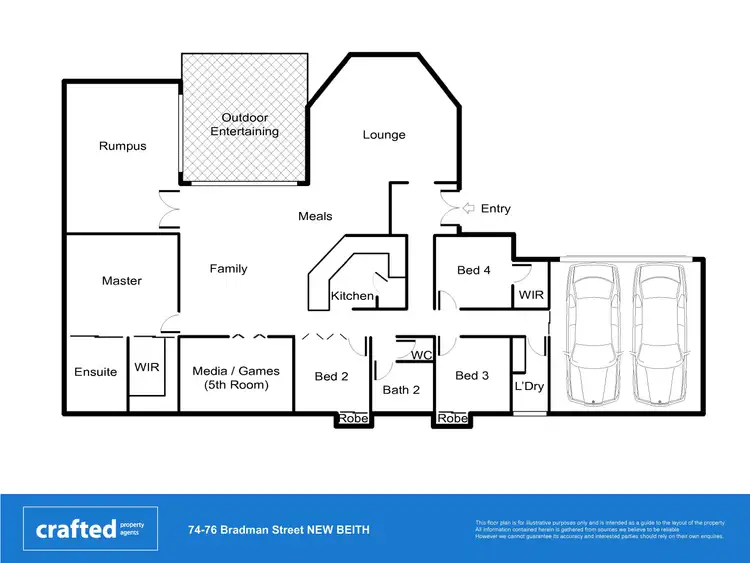 Floorplan of Homely house listing, 74-76 Bradman Street, New Beith QLD 4124