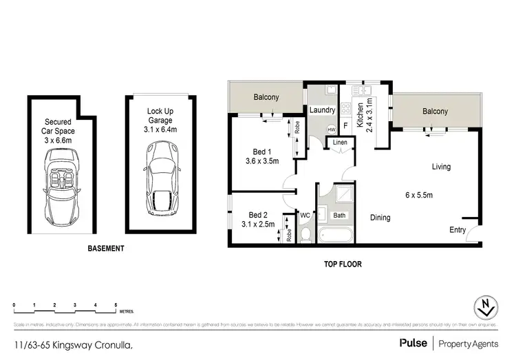 Floorplan of Homely apartment listing, 11/63-65 Kingsway, Cronulla NSW 2230