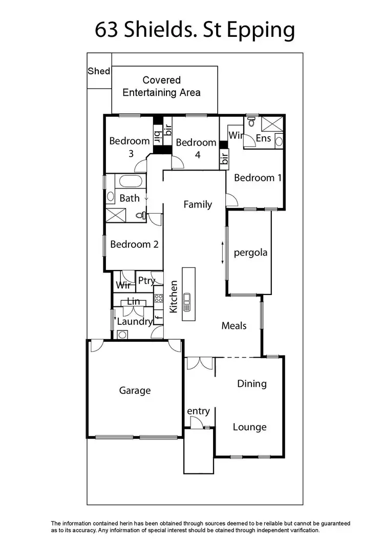 Floorplan of Homely house listing, 63 Shields Street, Epping VIC 3076