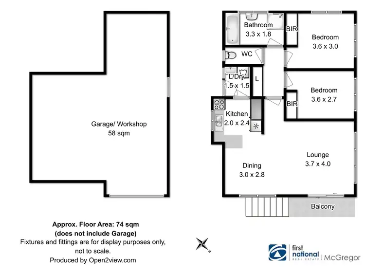 Floorplan of Homely unit listing, 1/4 Glenridge Court, Glenorchy TAS 7010