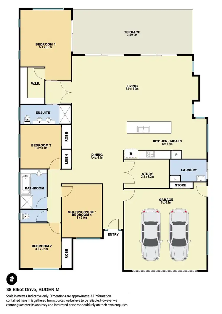 Floorplan of Homely house listing, 38 Elliot Drive, Buderim QLD 4556