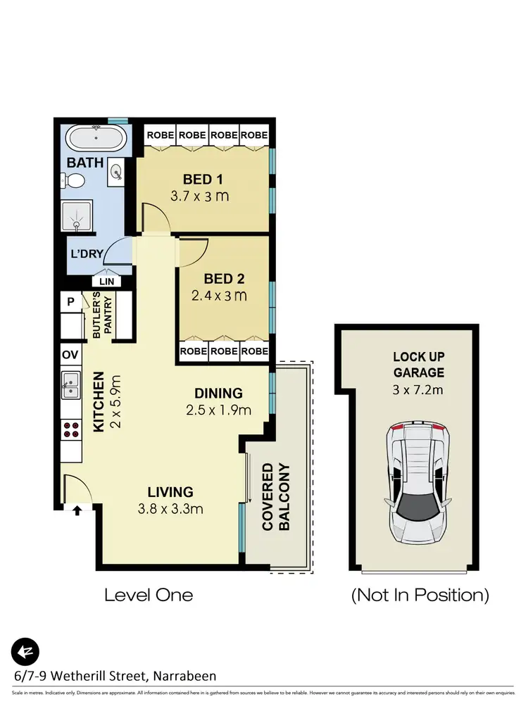 Floorplan of Homely apartment listing, 6/7 Wetherill Street, Narrabeen NSW 2101