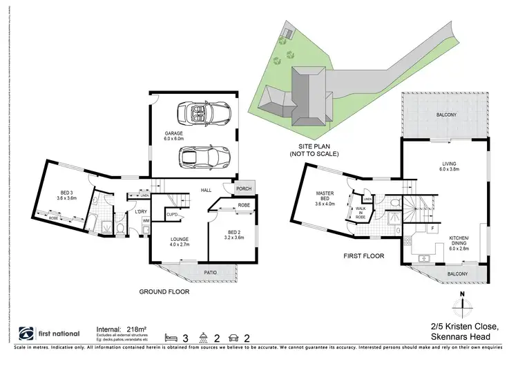 Floorplan of Homely unit listing, 2/5 Kristen Close, Skennars Head NSW 2478