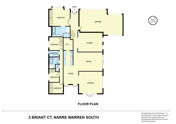 Floorplan of Homely house listing, 2 Briant Court, Narre Warren South VIC 3805