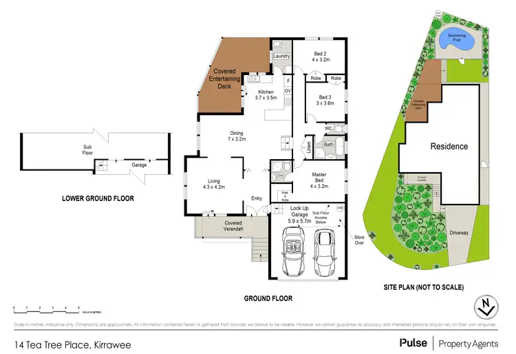 Floorplan of Homely house listing, 14 Tea Tree Place, Kirrawee NSW 2232