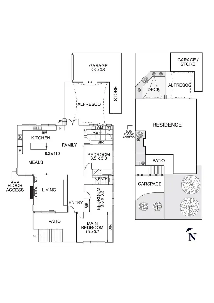 Floorplan of Homely unit listing, 1/17 Gertrude Street, Templestowe Lower VIC 3107