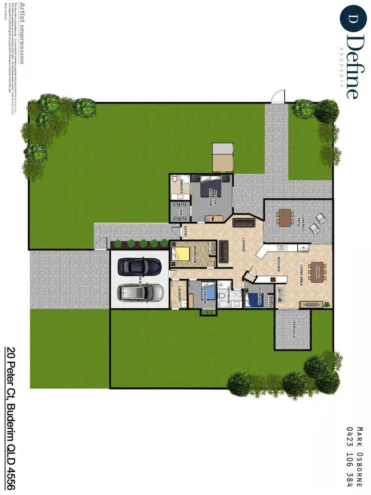 Floorplan of Homely house listing, 20 Peter Court, Buderim QLD 4556