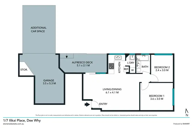 Floorplan of Homely unit listing, 1/7 Ilikai Place, Dee Why NSW 2099