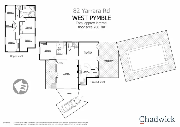 Floorplan of Homely house listing, 82 Yarrara Road, West Pymble NSW 2073