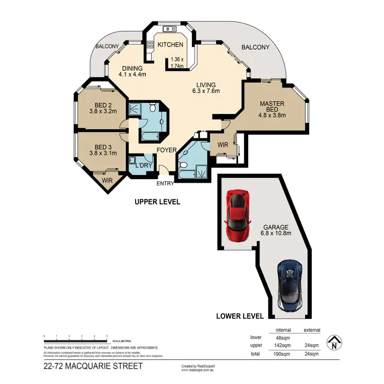 Floorplan of Homely unit listing, 22/72 Macquarie Street, St Lucia QLD 4067