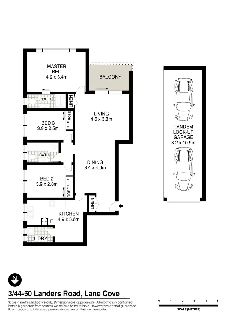 Floorplan of Homely apartment listing, 3/44-50 Landers Road, Lane Cove NSW 2066