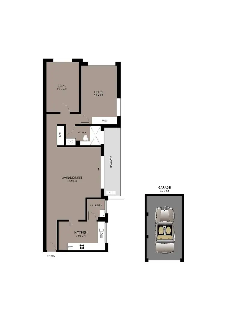 Floorplan of Homely apartment listing, 24/147 Smith Street, Summer Hill NSW 2130