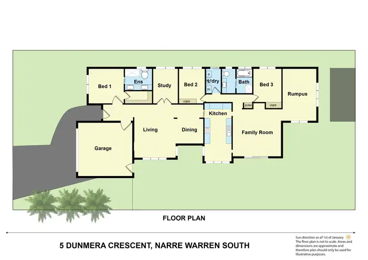 Floorplan of Homely house listing, 5 Dunmera Crescent, Narre Warren South VIC 3805