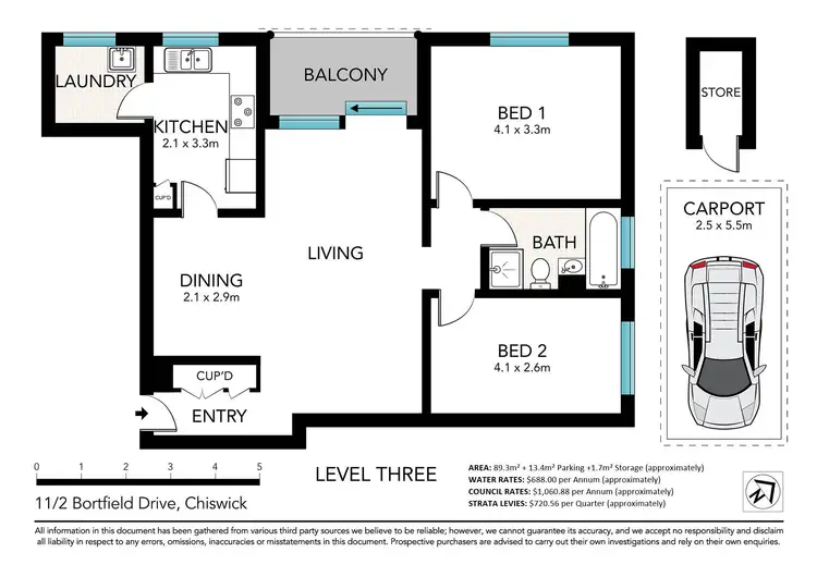 Floorplan of Homely unit listing, 11/2 Bortfield Drive, Chiswick NSW 2046