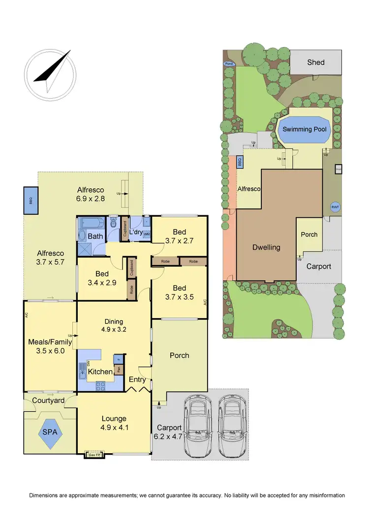 Floorplan of Homely house listing, 6 Elliot Street, Knoxfield VIC 3180
