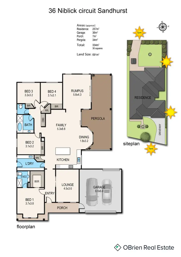 Floorplan of Homely house listing, 36 Niblick Circuit, Sandhurst VIC 3977