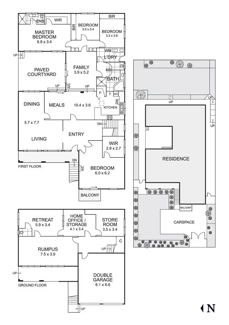 Floorplan of Homely house listing, 57 Devon Drive, Doncaster East VIC 3109