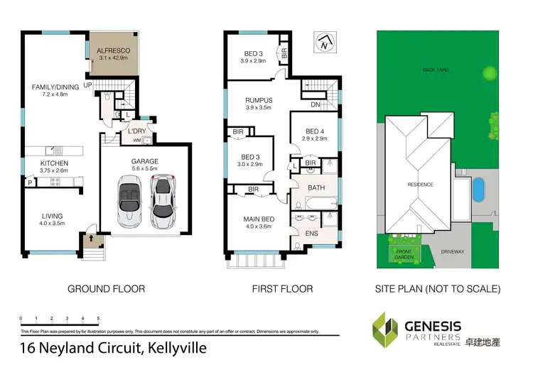 Floorplan of Homely house listing, 16 Neyland Circuit, Kellyville NSW 2155