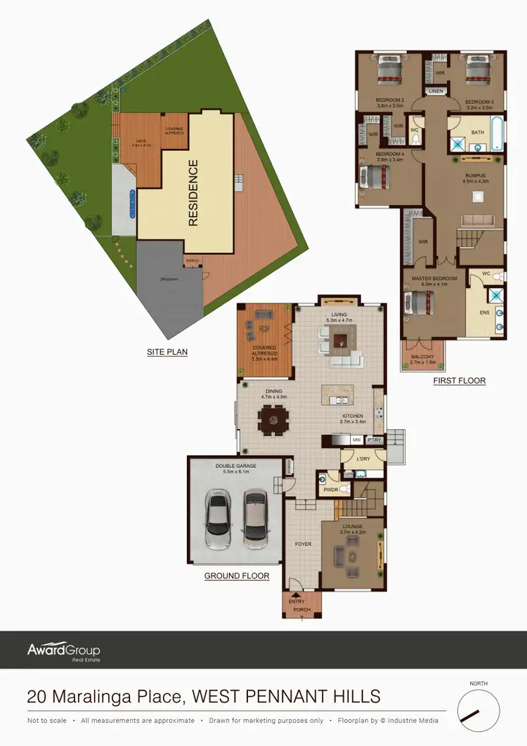 Floorplan of Homely house listing, 20 Maralinga Place, West Pennant Hills NSW 2125