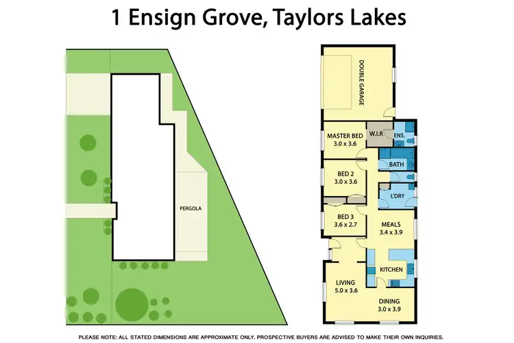 Floorplan of Homely house listing, 1 Ensign Grove, Taylors Lakes VIC 3038