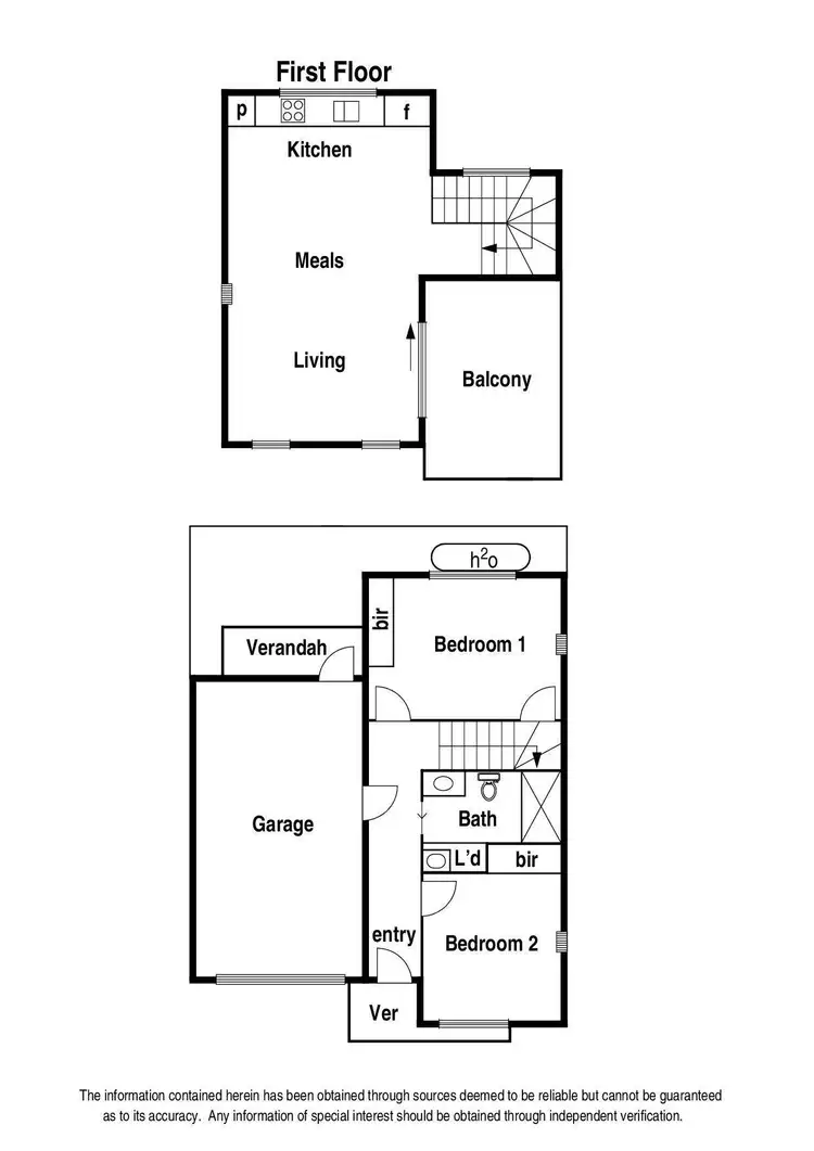 Floorplan of Homely townhouse listing, 3/89 Thackeray Road, Reservoir VIC 3073