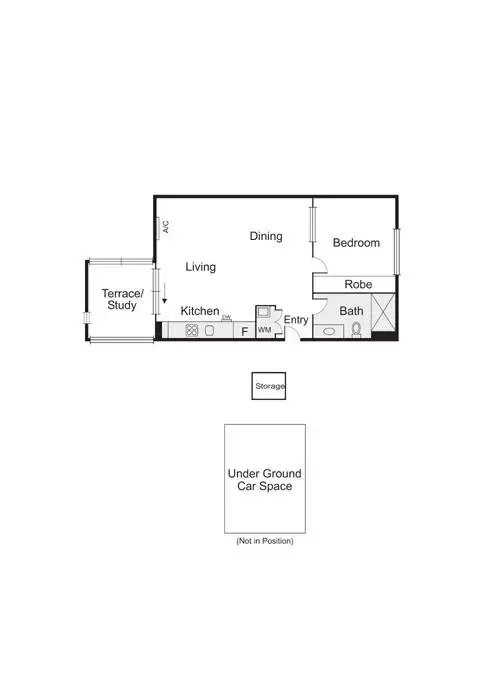 Floorplan of Homely apartment listing, 309/77 Nott Street, Port Melbourne VIC 3207