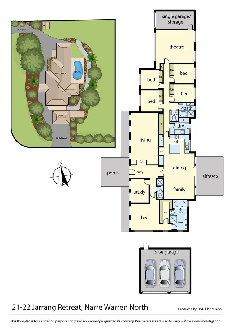 Floorplan of Homely house listing, 21-22 Jarrang Retreat, Narre Warren North VIC 3804
