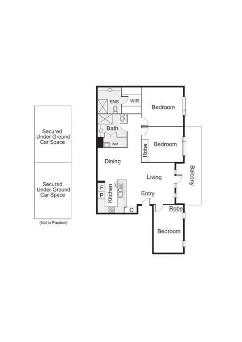 Floorplan of Homely apartment listing, 3/81 Pickles Street, Port Melbourne VIC 3207