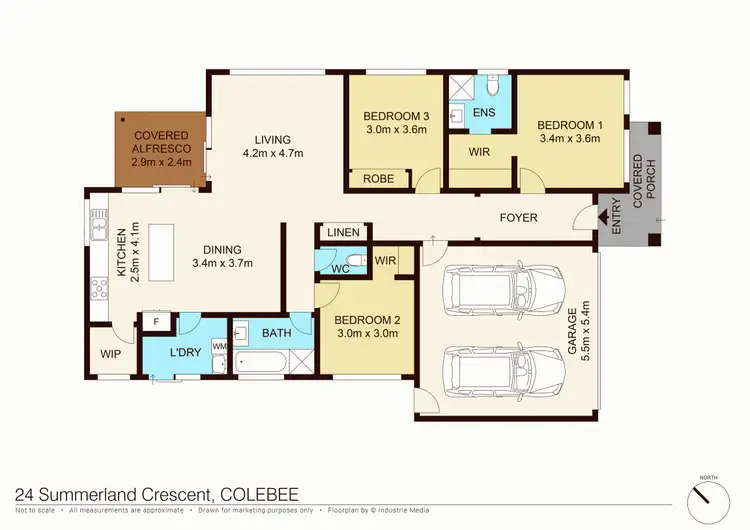 Floorplan of Homely house listing, 24 Summerland Crescent, Colebee NSW 2761