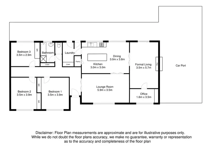 Floorplan of Homely rural property listing, 30 Acacia Drive, Millicent SA 5280