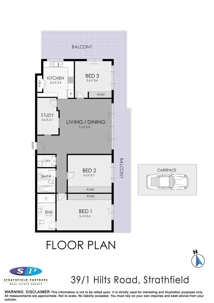 Floorplan of Homely apartment listing, 39/1-3 Hilts Road, Strathfield NSW 2135