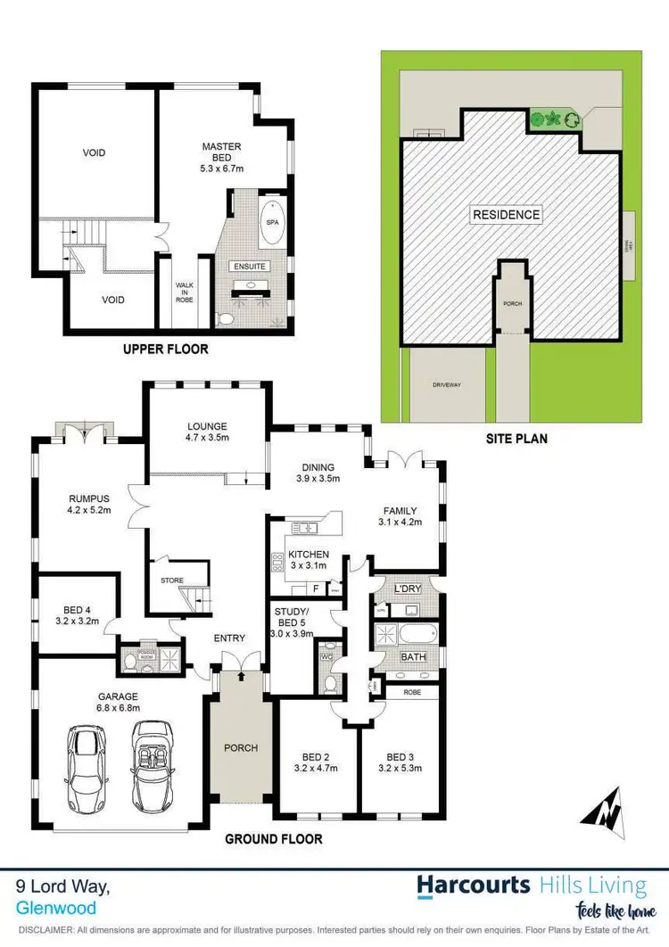 Floorplan of Homely house listing, 9 Lord Way, Glenwood NSW 2768