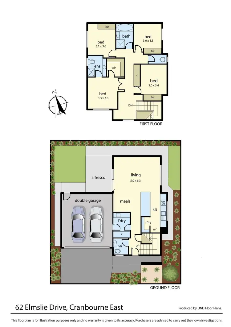 Floorplan of Homely house listing, 62 Elmslie Drive, Cranbourne East VIC 3977