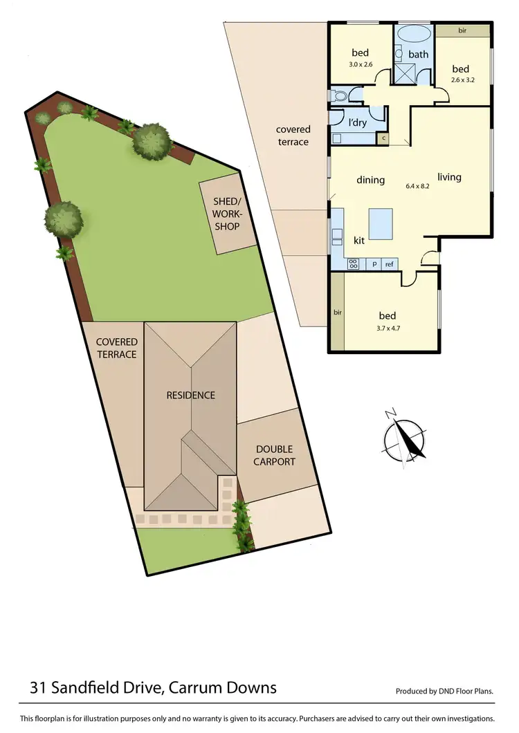 Floorplan of Homely house listing, 31 Sandfield Drive, Carrum Downs VIC 3201