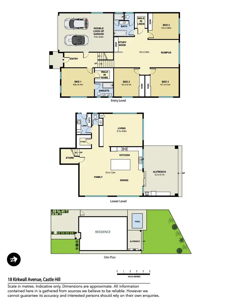 Floorplan of Homely house listing, 18 Kirkwall Avenue, Castle Hill NSW 2154