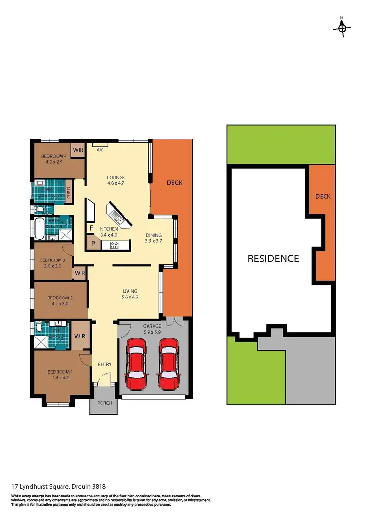 Floorplan of Homely house listing, 17 Lyndhurst Square, Drouin VIC 3818