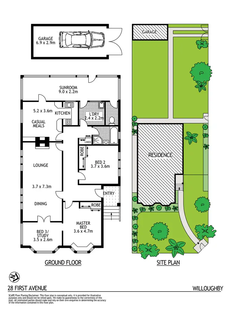 Floorplan of Homely house listing, 28 First Avenue, Willoughby NSW 2068