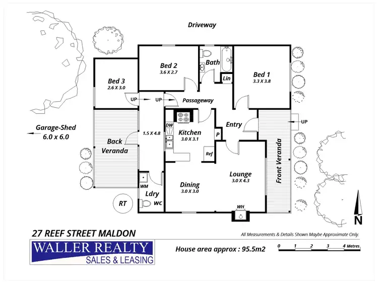 Floorplan of Homely house listing, 27 Reef Street, Maldon VIC 3463