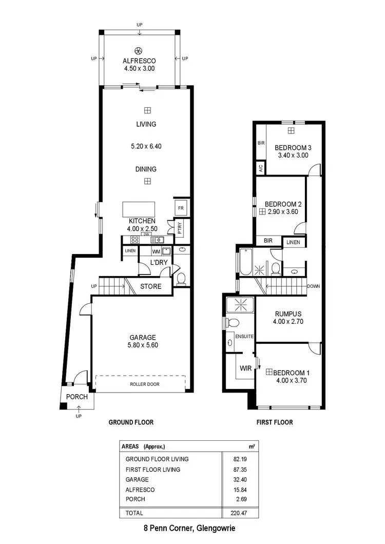 Floorplan of Homely house listing, 8 Penn Corner, Glengowrie SA 5044