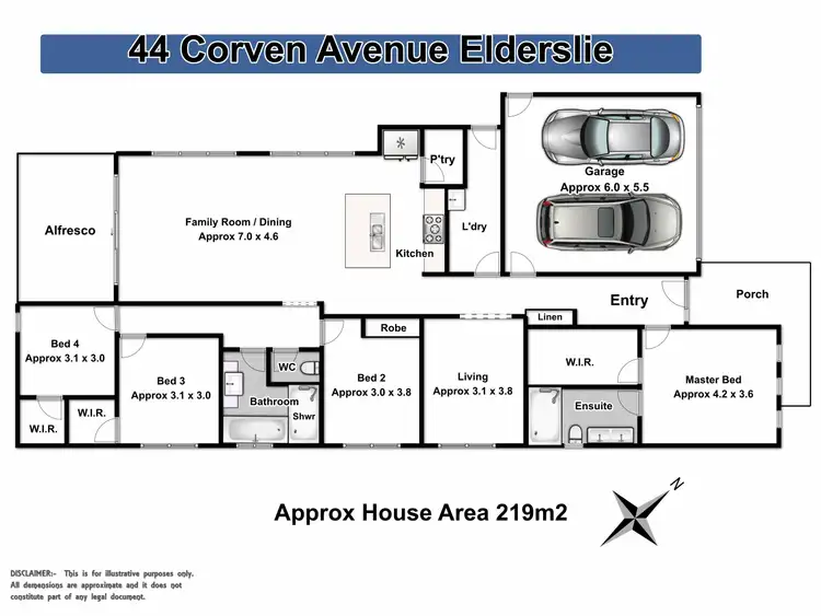 Floorplan of Homely house listing, 44 Corven Avenue, Elderslie NSW 2570