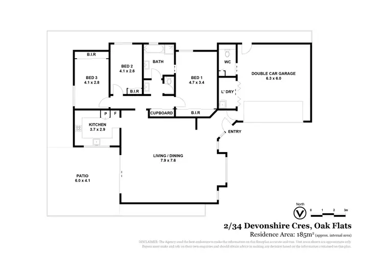 Floorplan of Homely villa listing, 2/34 Devonshire Crescent, Oak Flats NSW 2529