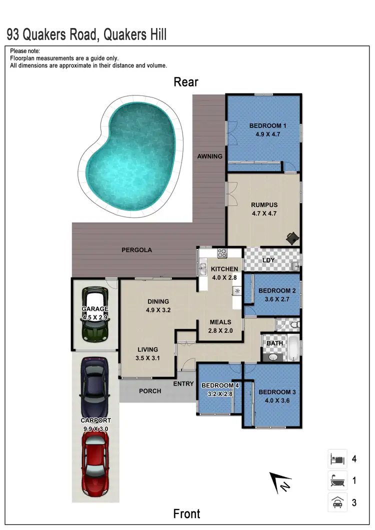Floorplan of Homely house listing, 93 Quakers Road, Marayong NSW 2148