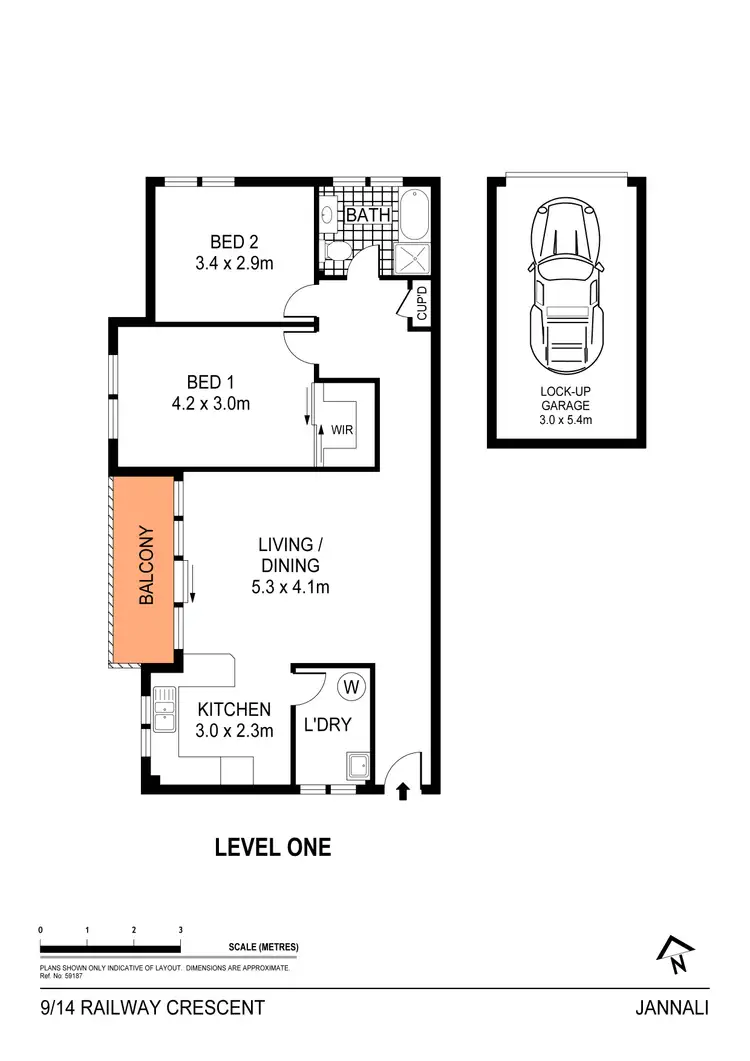 Floorplan of Homely apartment listing, 9/14 Railway Crescent, Jannali NSW 2226