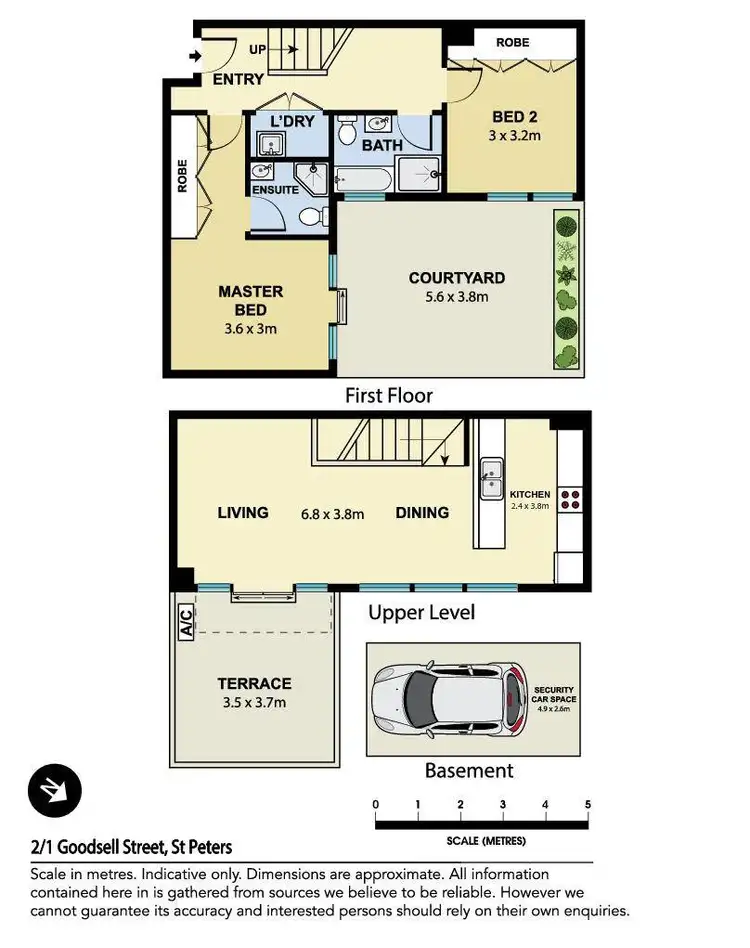 Floorplan of Homely apartment listing, 2/1 Goodsell Street, St Peters NSW 2044