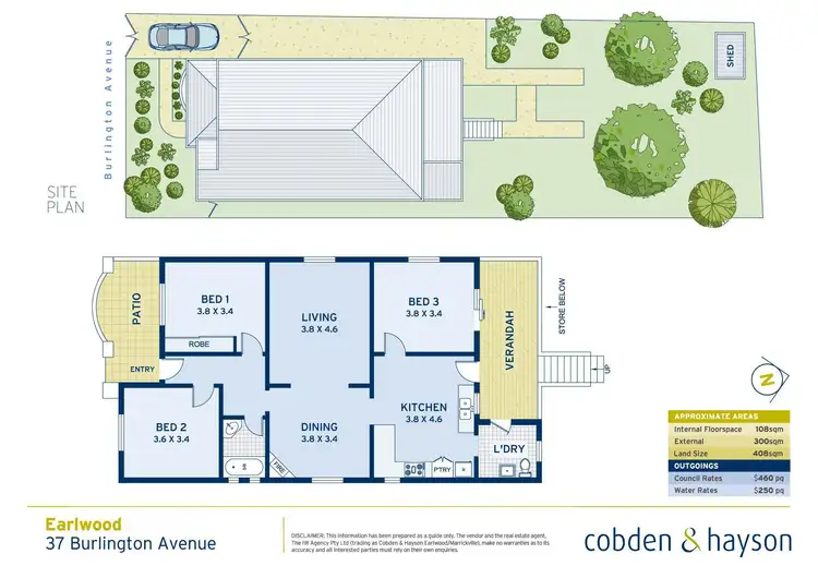 Floorplan of Homely house listing, 37 Burlington Avenue, Earlwood NSW 2206