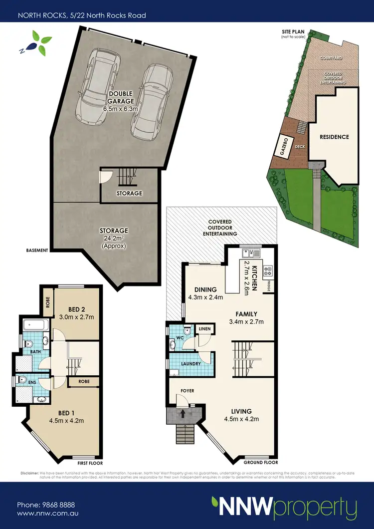 Floorplan of Homely townhouse listing, 5/22-24 North Rocks Road, North Rocks NSW 2151
