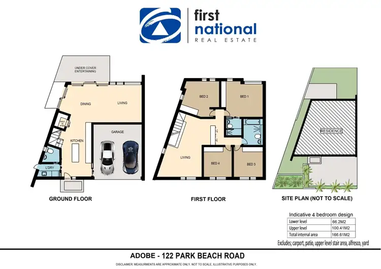 Floorplan of Homely townhouse listing, 1/122 Park Beach Road, Coffs Harbour NSW 2450